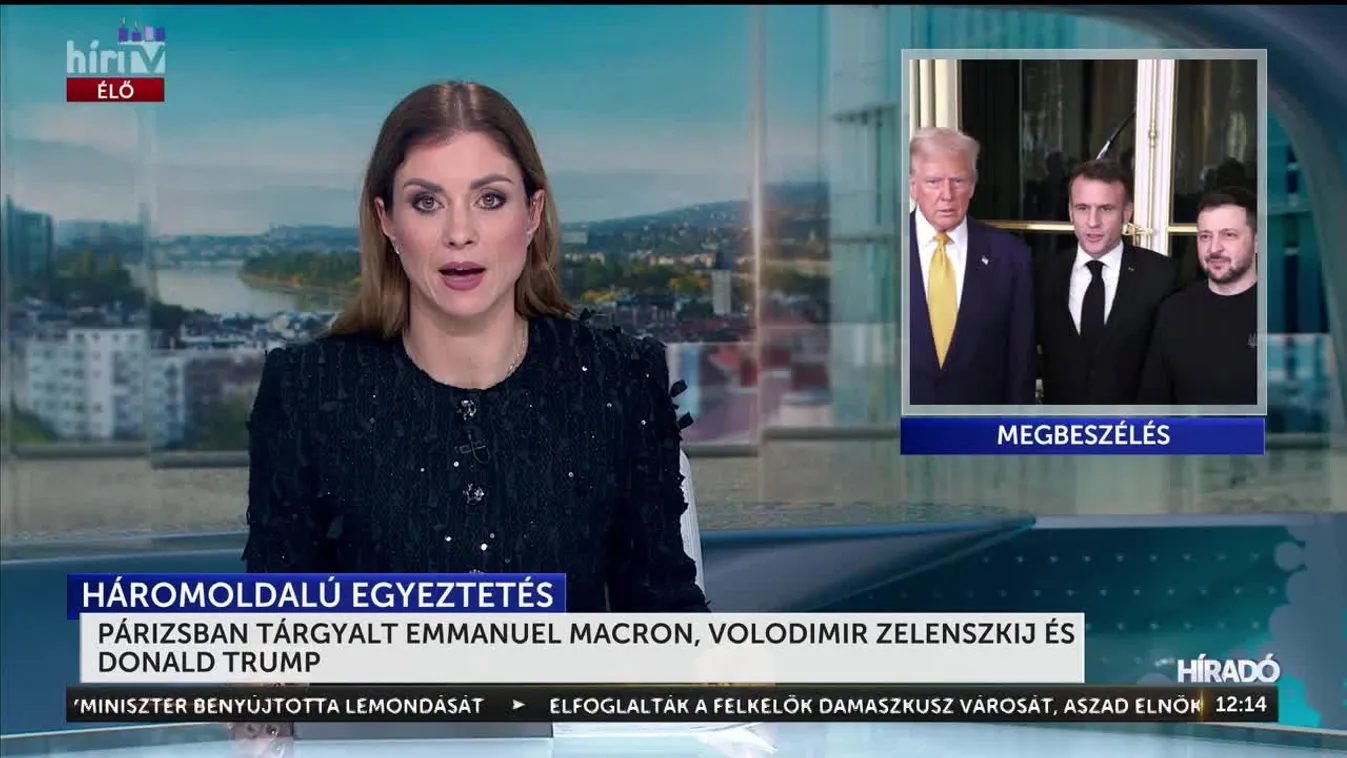 Háromoldalú tárgyalást folytatott Volodimir Zelenszkij, Emmanuel Macron valamint Donald Trump