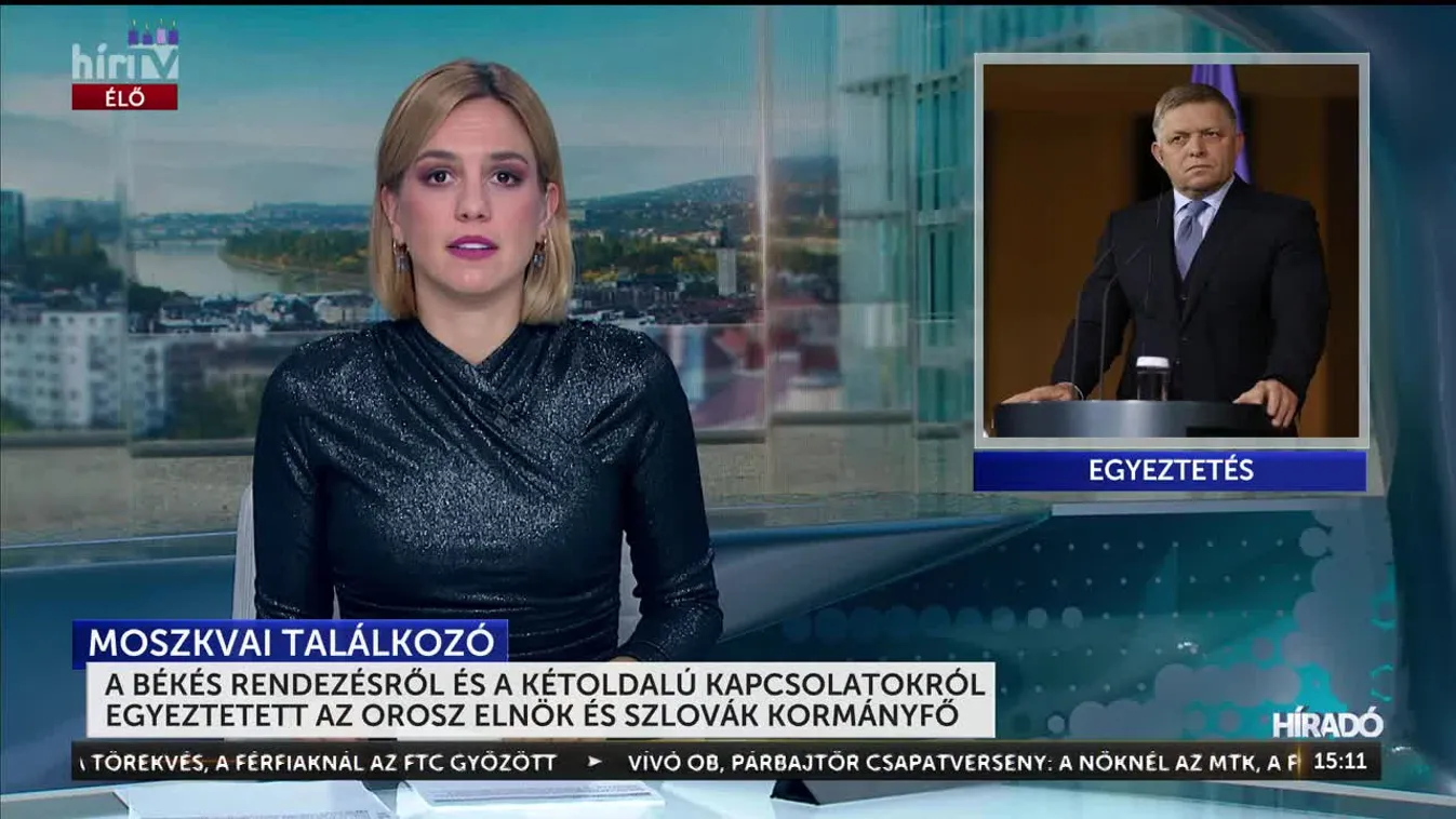 A BÉKÉS RENDEZÉSRŐL ÉS A KÉTOLDALÚ KAPCSOLATOKRÓL EGYEZTETETT AZ OROSZ ELNÖK ÉS SZLOVÁK KORMÁNYFŐ