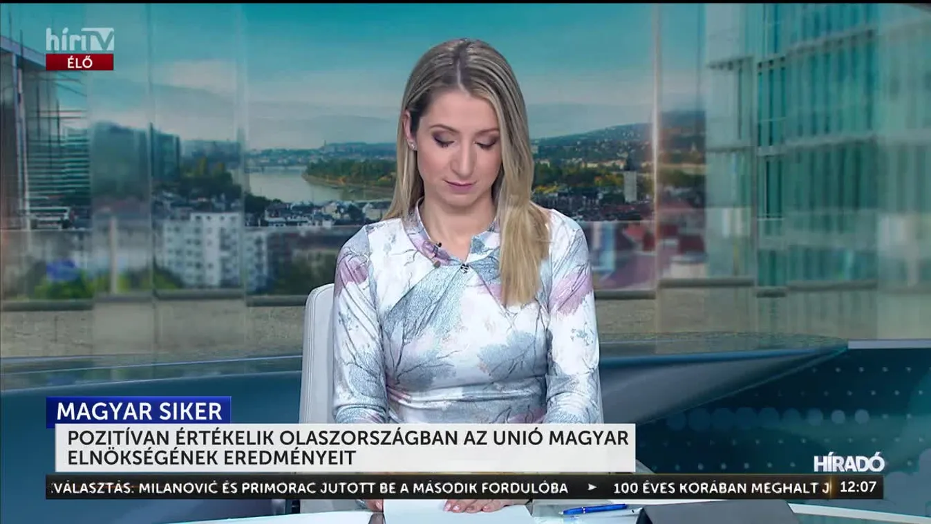 POZITÍVAN ÉRTÉKELIK OLASZORSZÁGBAN AZ UNIÓ MAGYAR ELNÖKSÉGÉNEK EREDMÉNYEIT