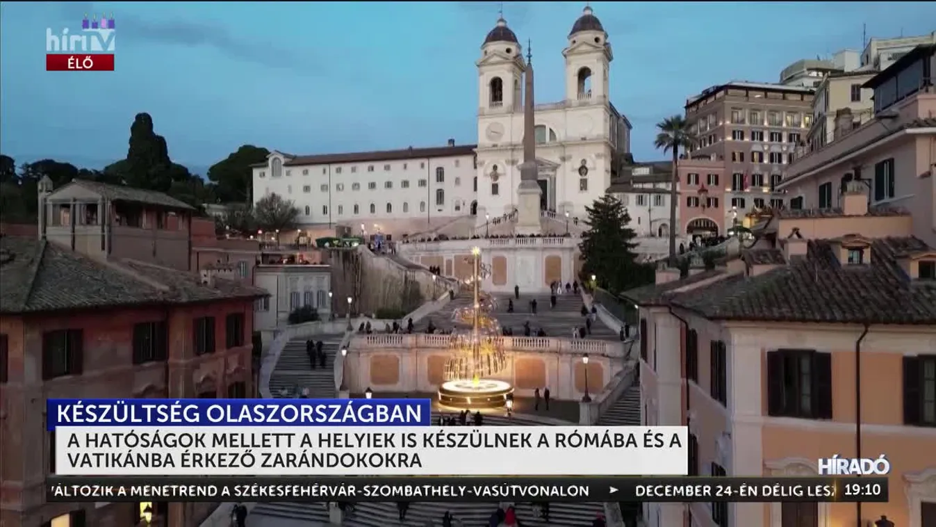 A HATÓSÁGOK MELLETT A HELYIEK IS KÉSZÜLNEK A RÓMÁBA ÉS A VATIKÁNBA ÉRKEZŐ ZARÁNDOKOKRA