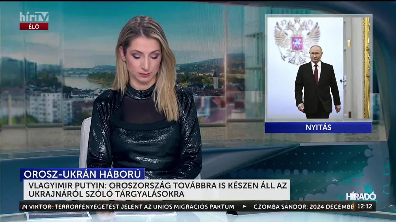 Vlagyimir Putyin: Oroszország továbbra is készen áll az Ukrajnáról szóló tárgyalásokra