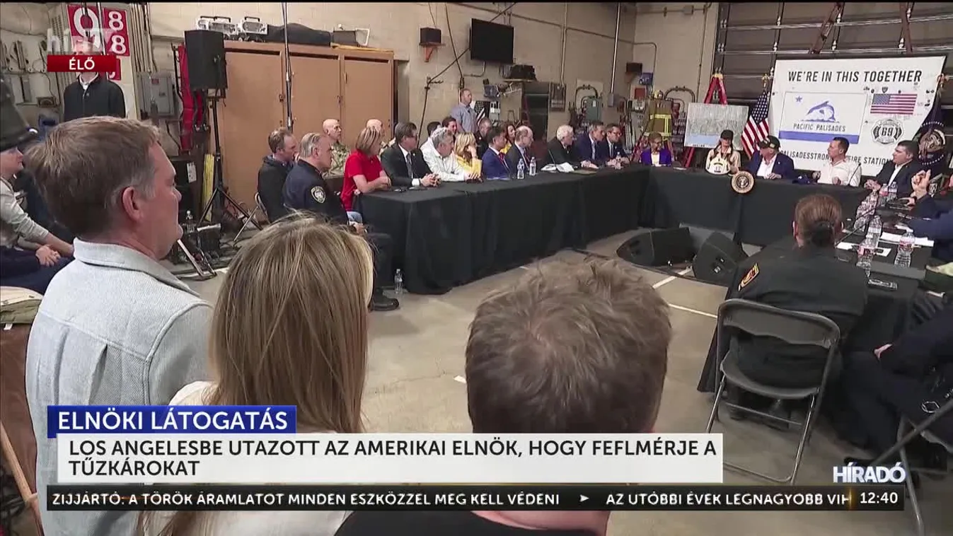 Los Angelesbe utazott az amerikai elnök, hogy felmérje a tűzkárokat