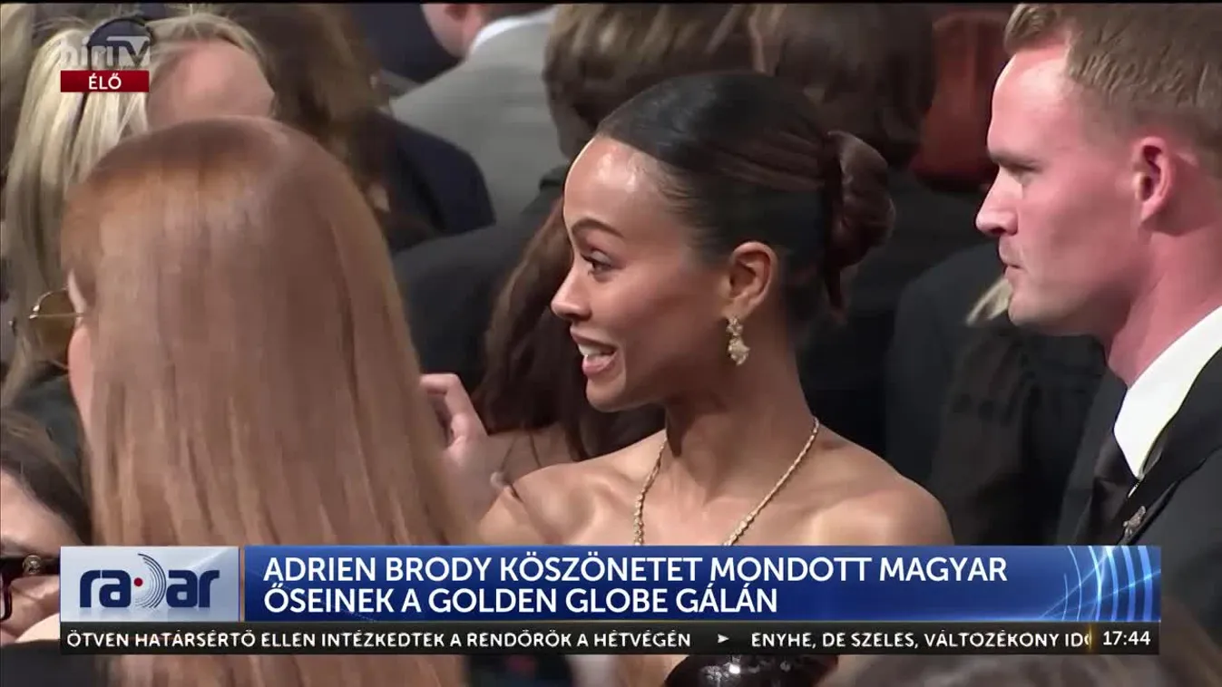 Radar - Adrien Brody köszönetet mondott magyar őseinek a Golden Globe-gálán