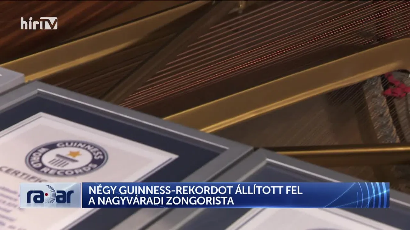 Radar - Négy Guinness-rekordot állított fel a nagyváradi zongorista