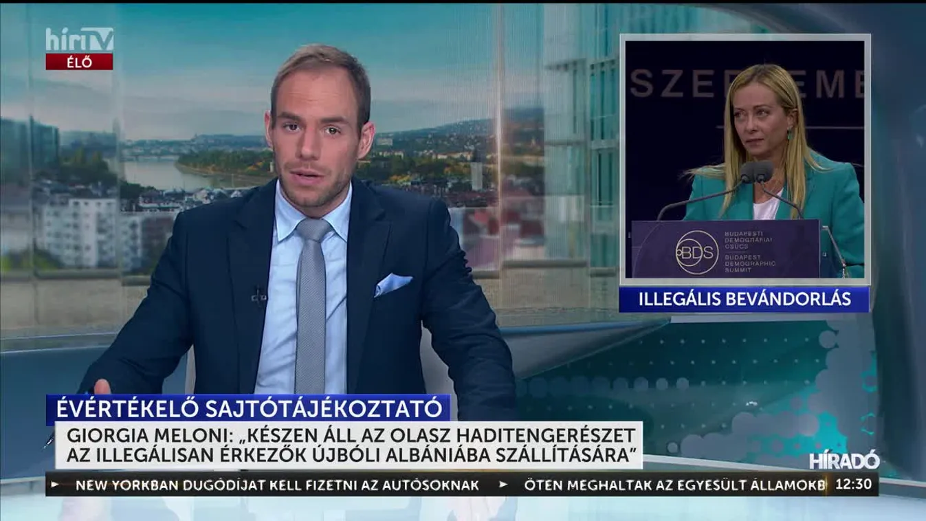 Giorgia Meloni: „Készen áll az olasz haditengerészet az illegálisan érkezők újbóli Albániába szállítására”