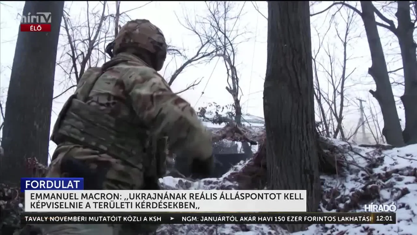 Macron: Ukrajnának reális álláspontot kell képviselnie területi kérdésekben