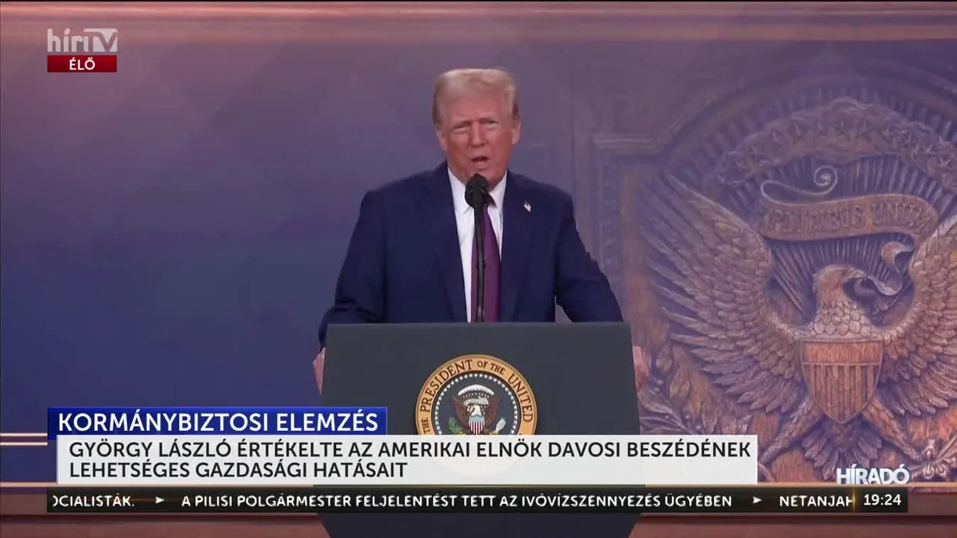 György László értékelte az amerikai elnök davosi beszédének lehetséges gazdasági hatásait