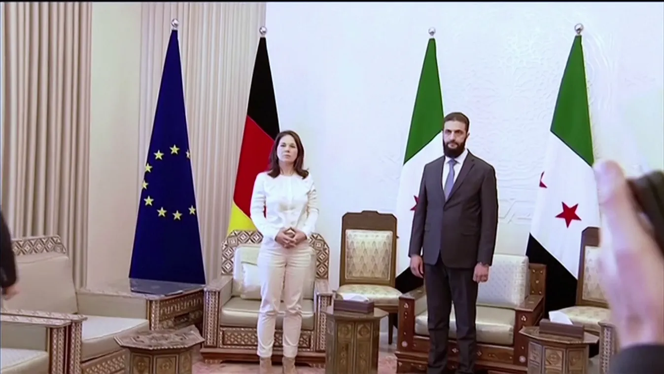 Szíria új vezetője nem volt hajlandó kezet fogni Annalena Baerbock német külügyminiszterrel