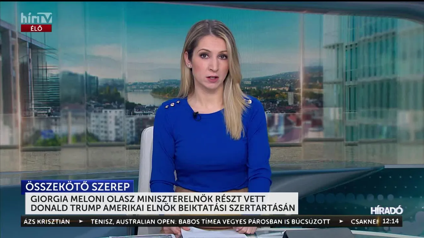 Giorgia Meloni olasz miniszterelnök részt vett Donald Trump amerikai elnök beiktatási szertartásán