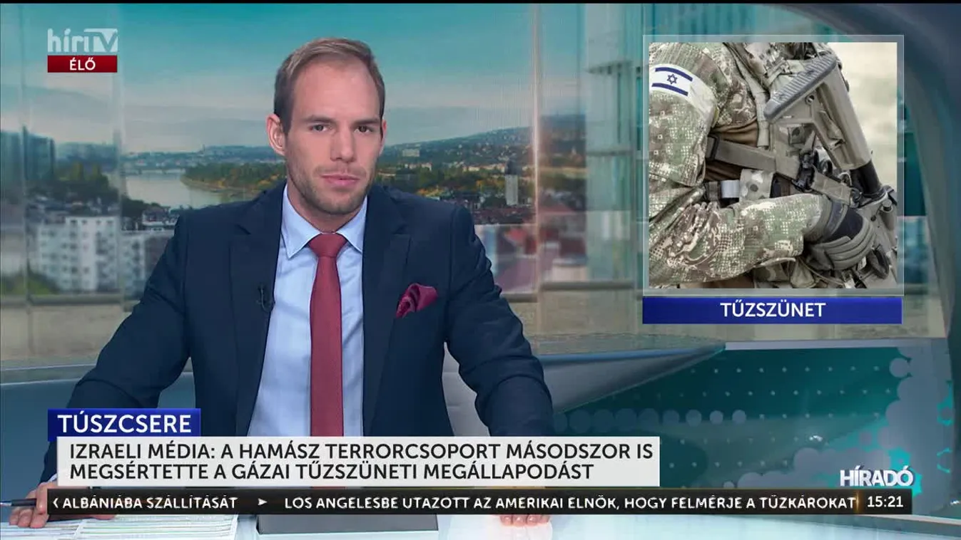 Izraeli média: a Hamász terrorcsoport másodszor is megsértette a gázai tűzszüneti megállapodást