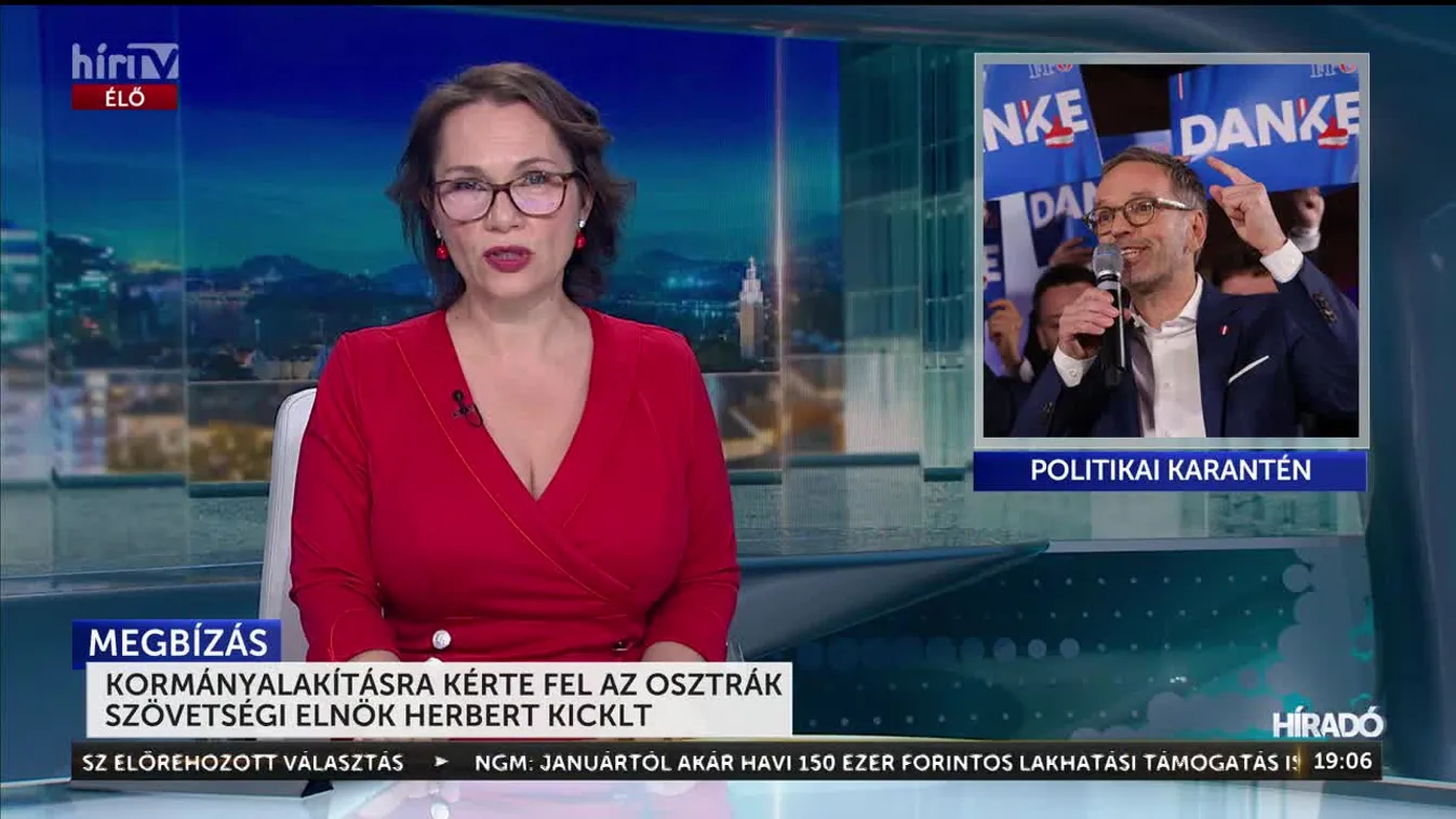 KORMÁNYALAKÍTÁSRA KÉRTE FEL AZ OSZTRÁK SZÖVETSÉGI ELNÖK HERBERT KICKLT