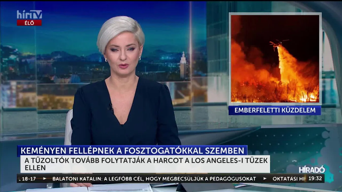 A TŰZOLTÓK TOVÁBB FOLYTATJÁK A HARCOT A LOS ANGELES-I TÜZEK ELLEN