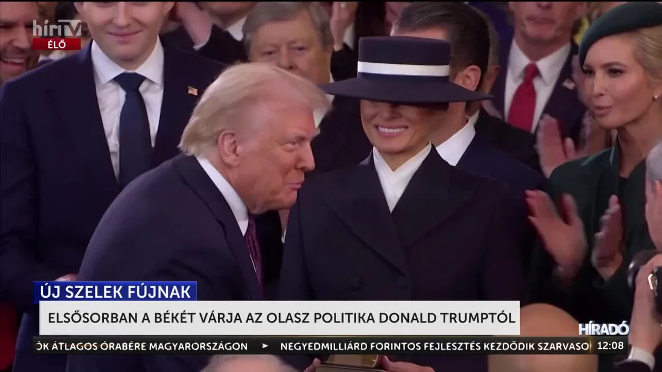 Elsősorban a békét várja az olasz politika Donald Trumptól