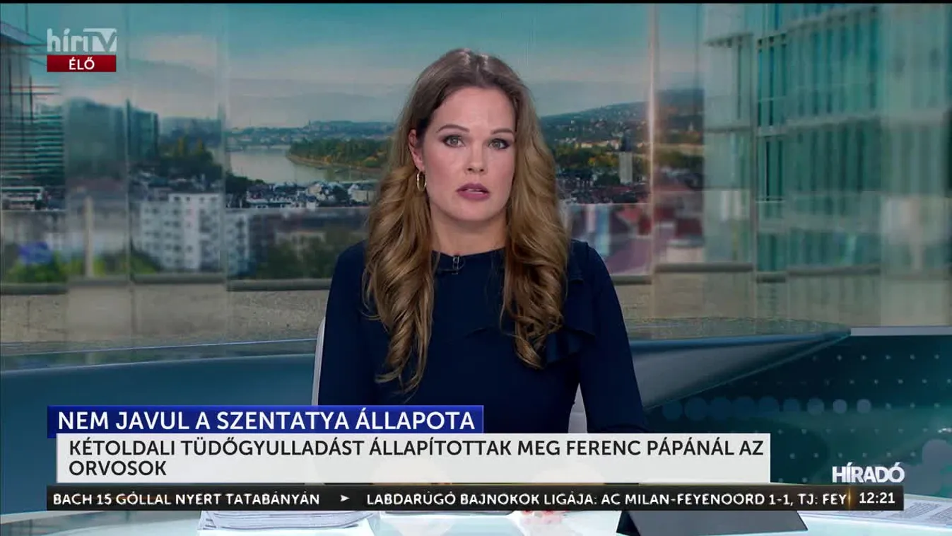 KÉTOLDALI TÜDŐGYULLADÁST ÁLLAPÍTOTTAK MEG FERENC PÁPÁNÁL AZ ORVOSOK