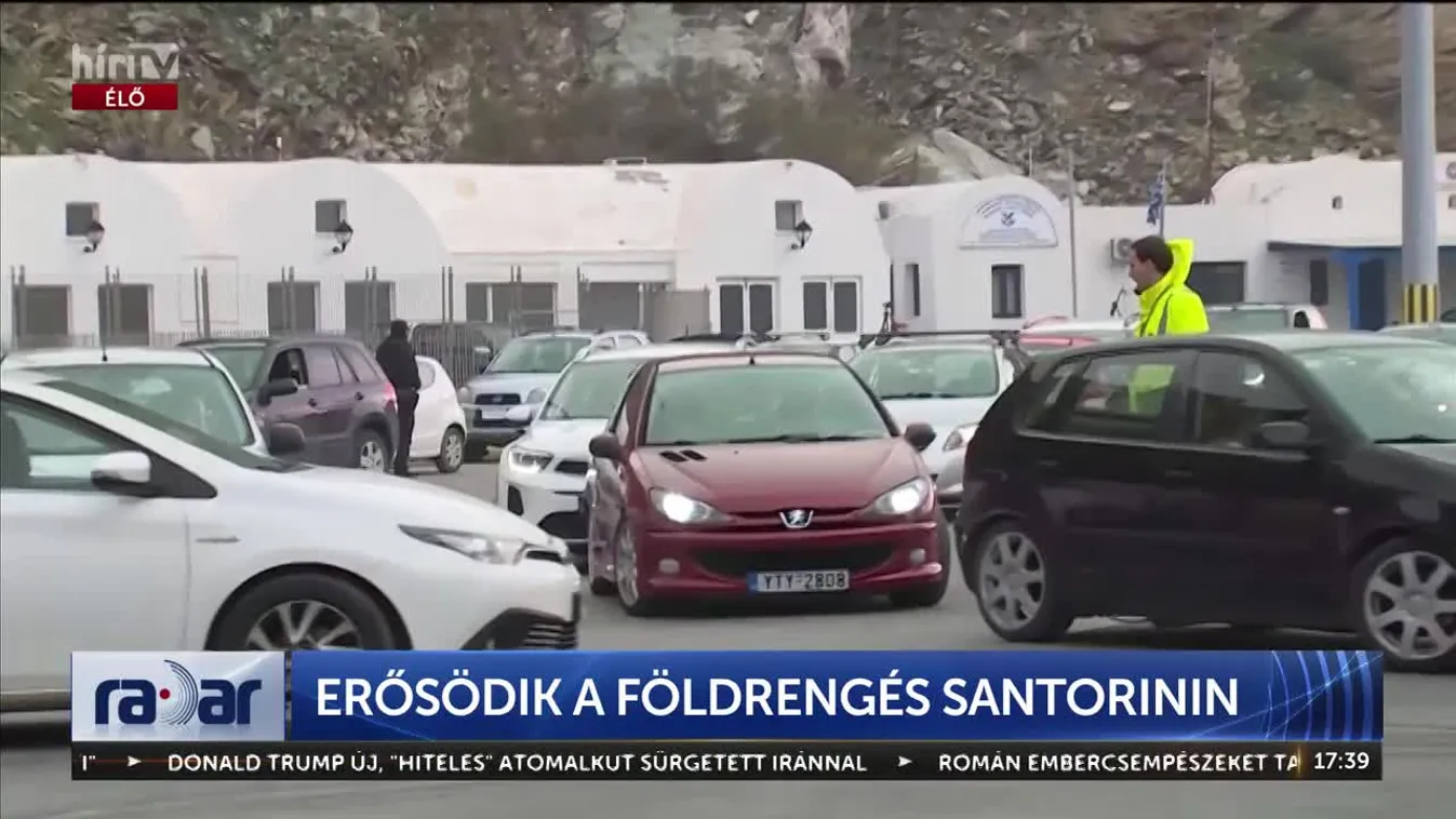 Radar - Erősödik a földrengés Santorinin