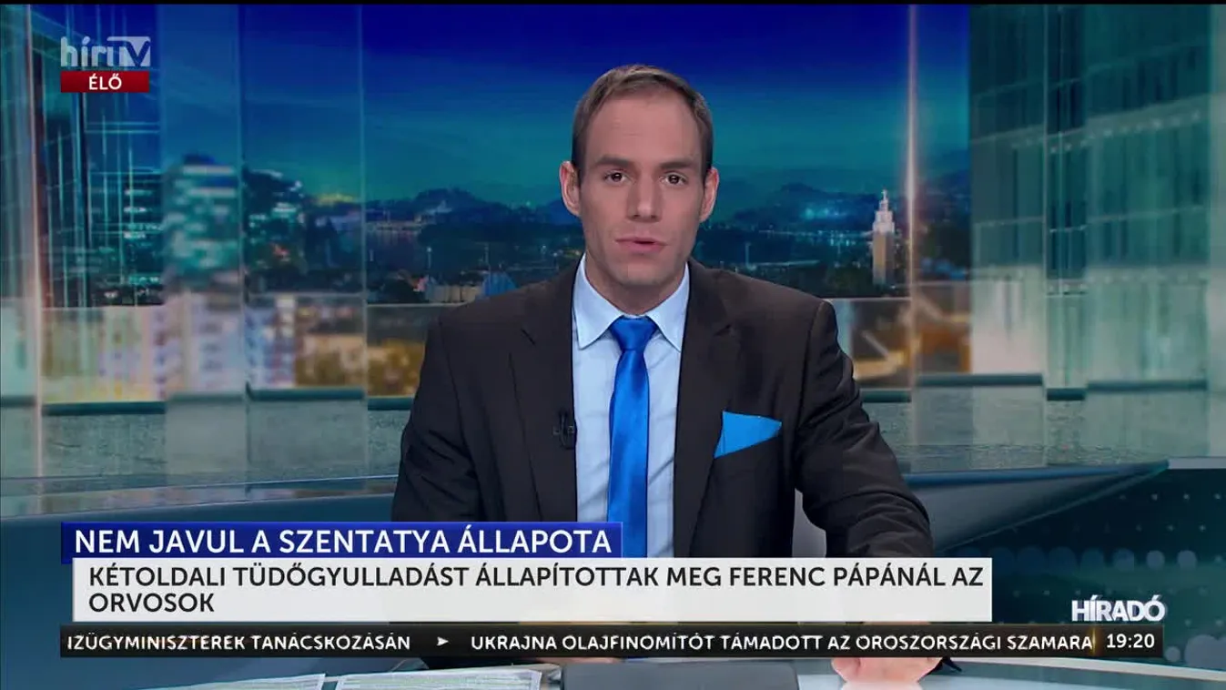 KÉTOLDALI TÜDŐGYULLADÁST ÁLLAPÍTOTTAK MEG FERENC PÁPÁNÁL AZ ORVOSOK