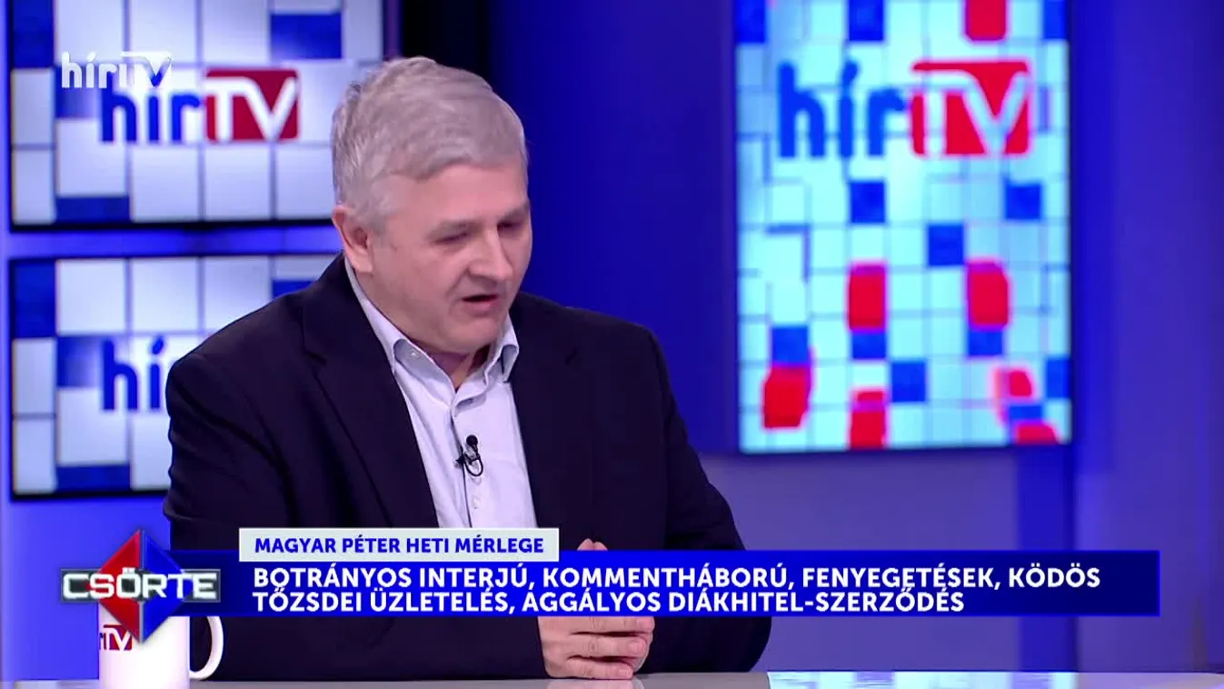 Csörte – Magyar Péter feszülten és idegesen reagált Gulyás Márton kérdéseire