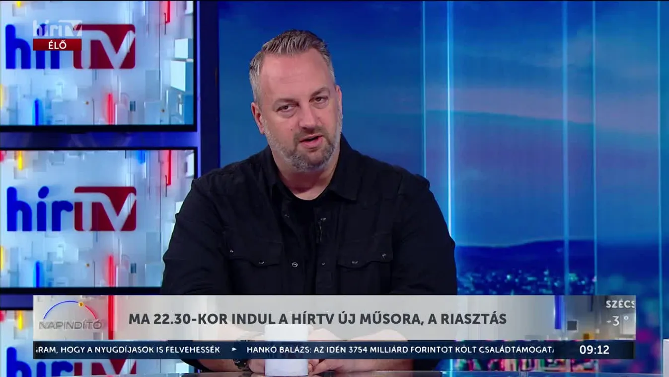 Napindító – Ma 22:30-kor indul a HírTV új műsora, a Riasztás