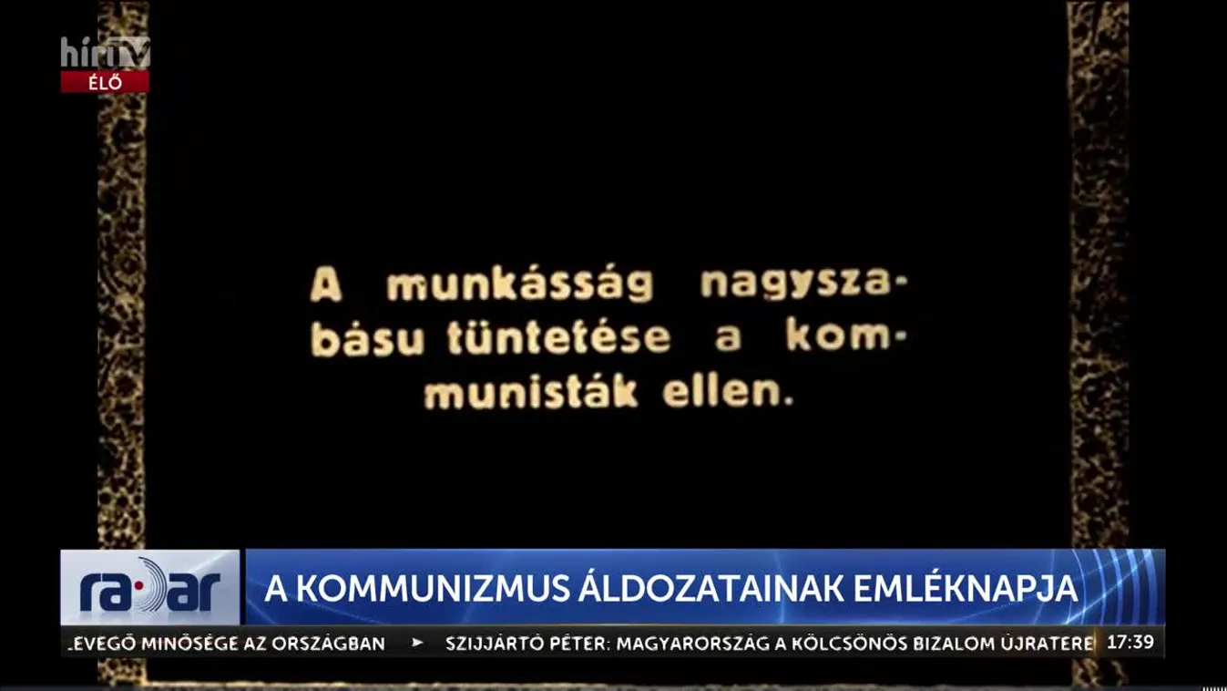 Radar - A KOMMUNIZMUS ÁLDOZATAINAK EMLÉKNAPJA