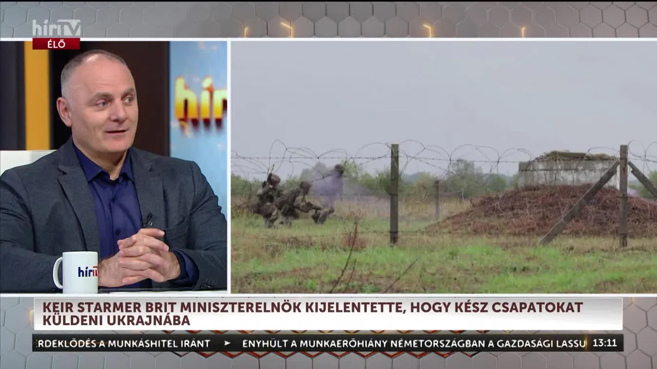 Keir Starmer brit miniszterelnök kész csapatokat küldeni Ukrajnába