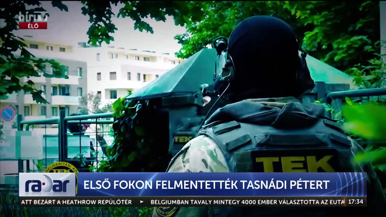 Radar – Első fokon felmentették Tasnádi Pétert
