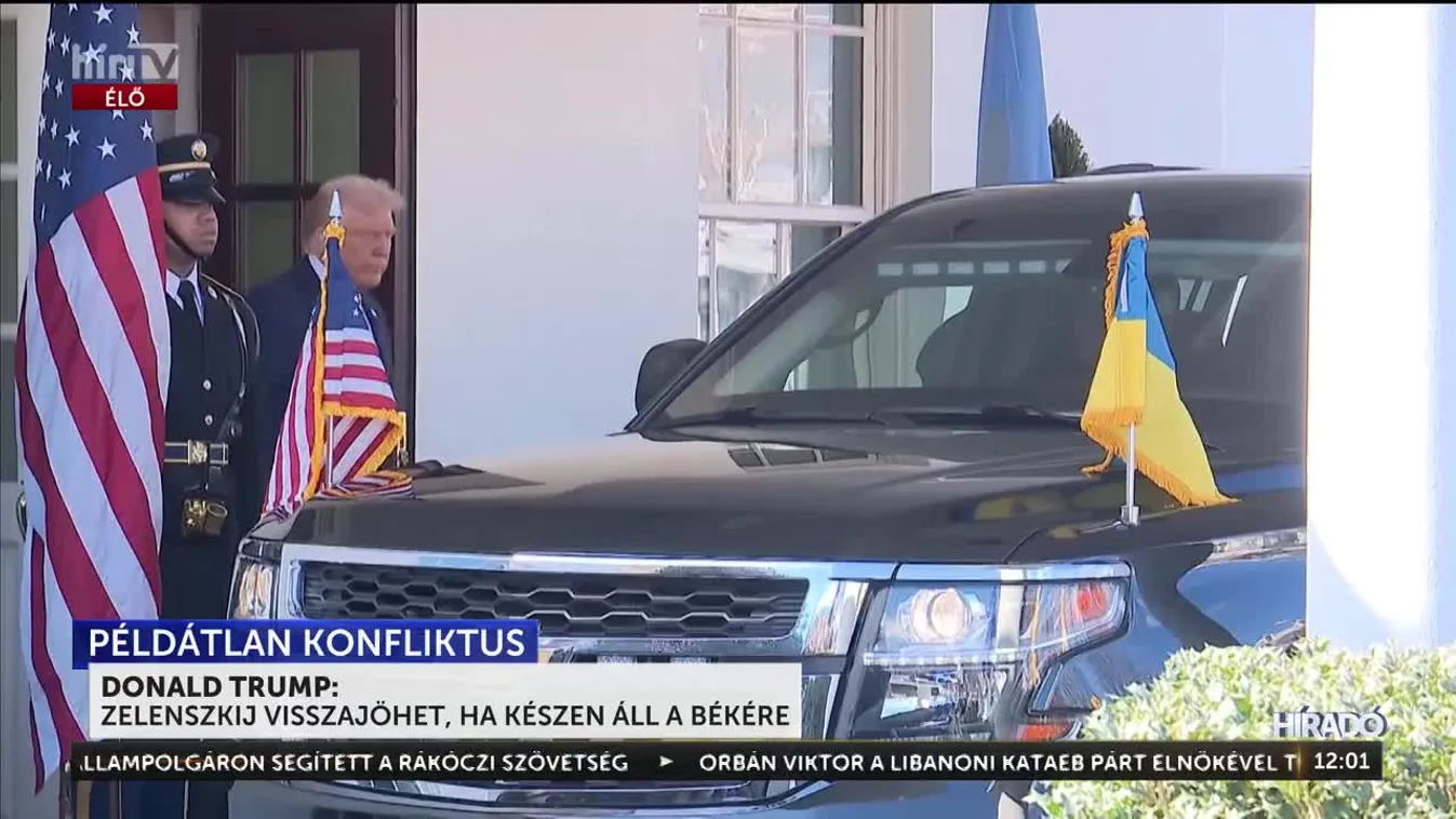 Donald Trump: Zelenszkij visszajöhet, ha készen áll a békére
