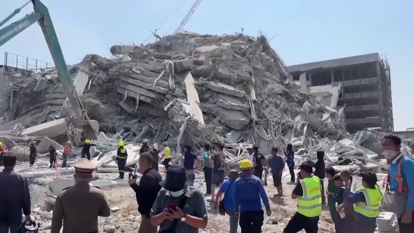 Még mindig találnak túlélőket a romok alatt Mianmarban + videó