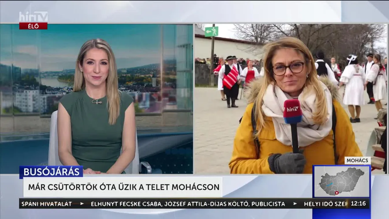 Már csütörtök óta űzik a telet Mohácson