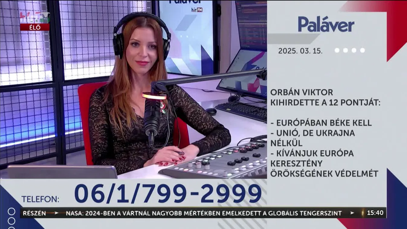 Paláver - Orbán Viktor kihirdette a 12 pontját