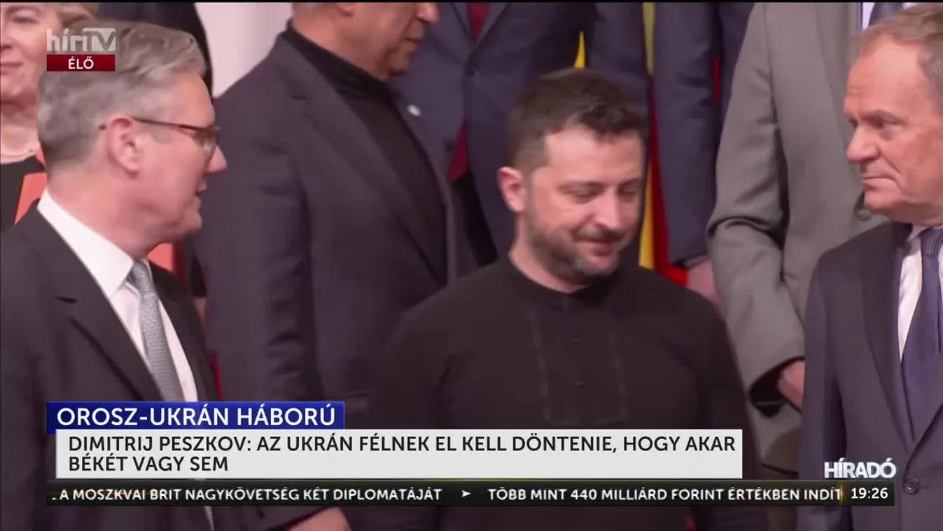DIMITRIJ PESZKOV: AZ UKRÁN FÉLNEK EL KELL DÖNTENIE, HOGY AKAR BÉKÉT VAGY SEM