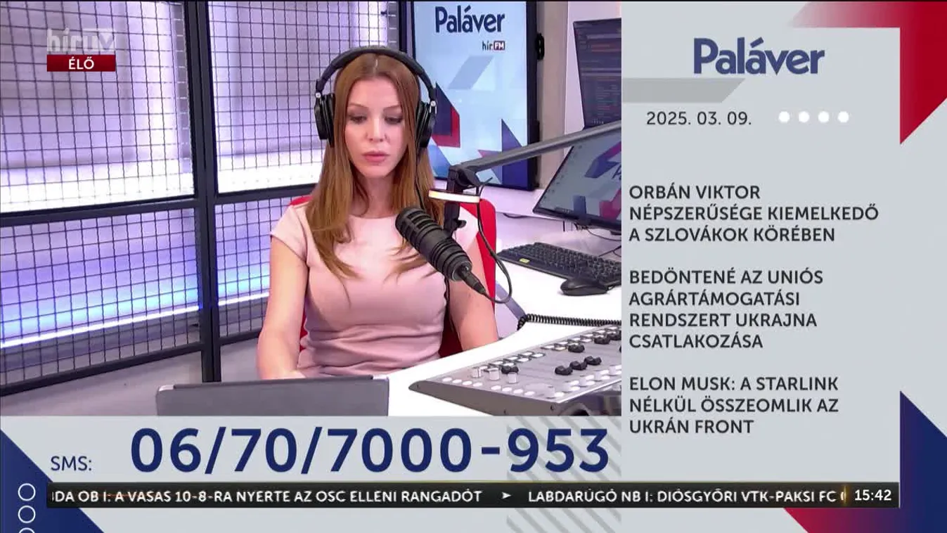 Paláver: Orbán Viktor népszerűsége kiemelkedő a szlovákok körében