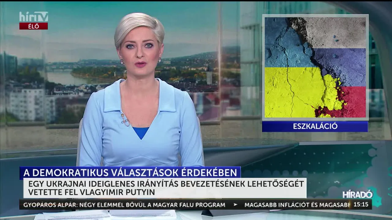 EGY UKRAJNAI IDEIGLENES IRÁNYÍTÁS BEVEZETÉSÉNEK LEHETŐSÉGÉT VETETTE FEL VLAGYIMIR PUTYIN