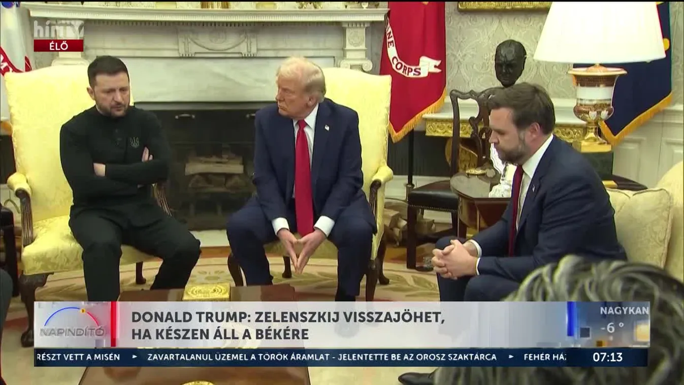 Donald Trump: Zelenszkij visszajöhet, ha készen áll a békére
