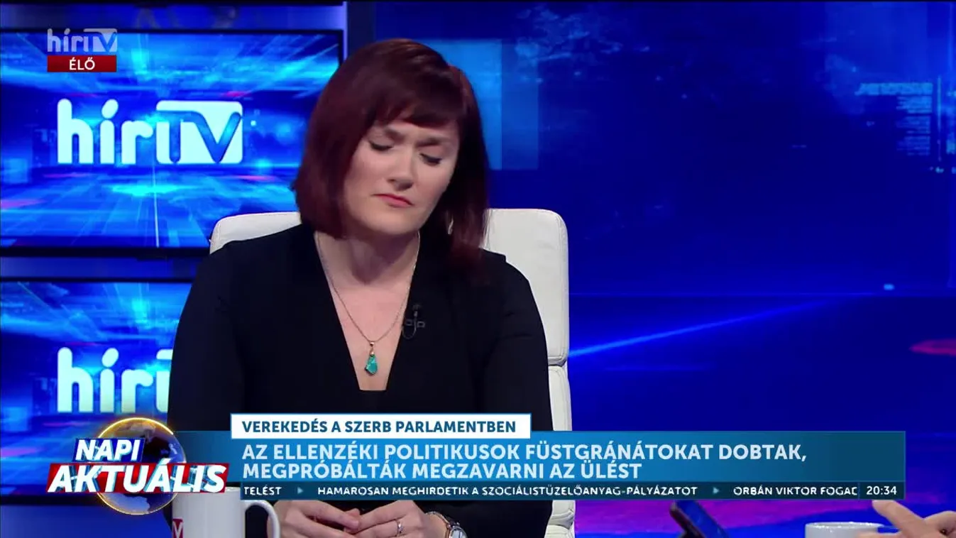 Napi aktuális - Zsivity Tímea: A szerb parlament ülésszakának első napján drámai események zajlottak le + videó