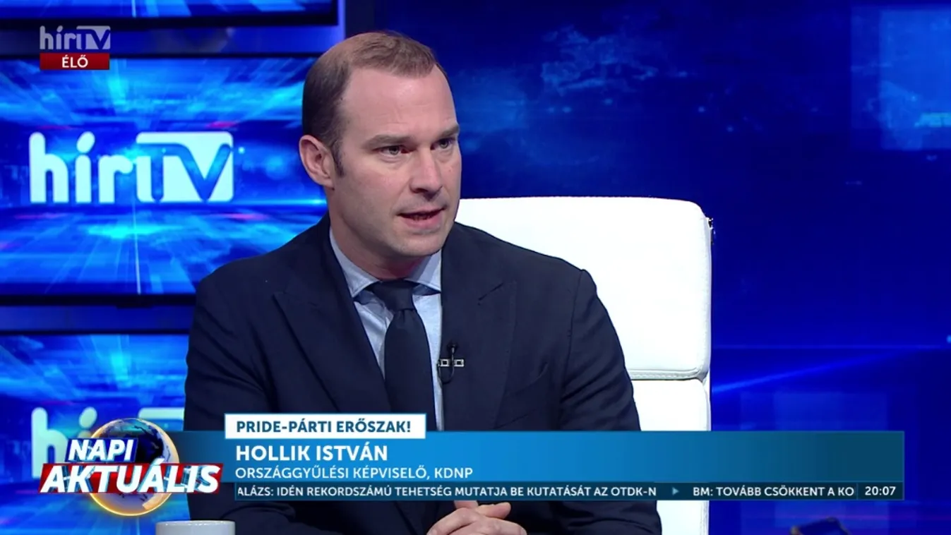Hollik István: ők a pride mellé állnak, mi pedig a gyermekvédelem mellé állunk, mert a gyermek fontosabb bármi másnál + videó