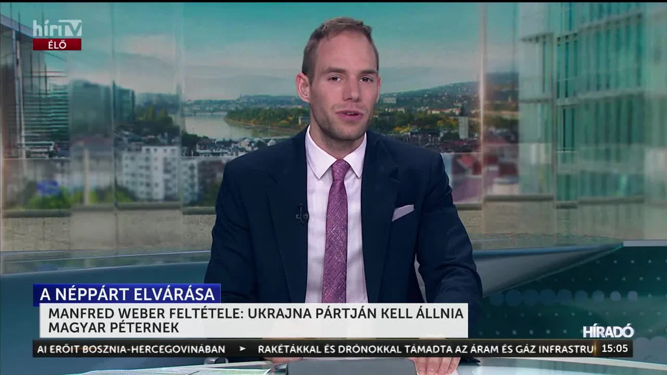 MANFRED WEBER FELTÉTELE: UKRAJNA PÁRTJÁN KELL ÁLLNIA MAGYAR PÉTERNEK