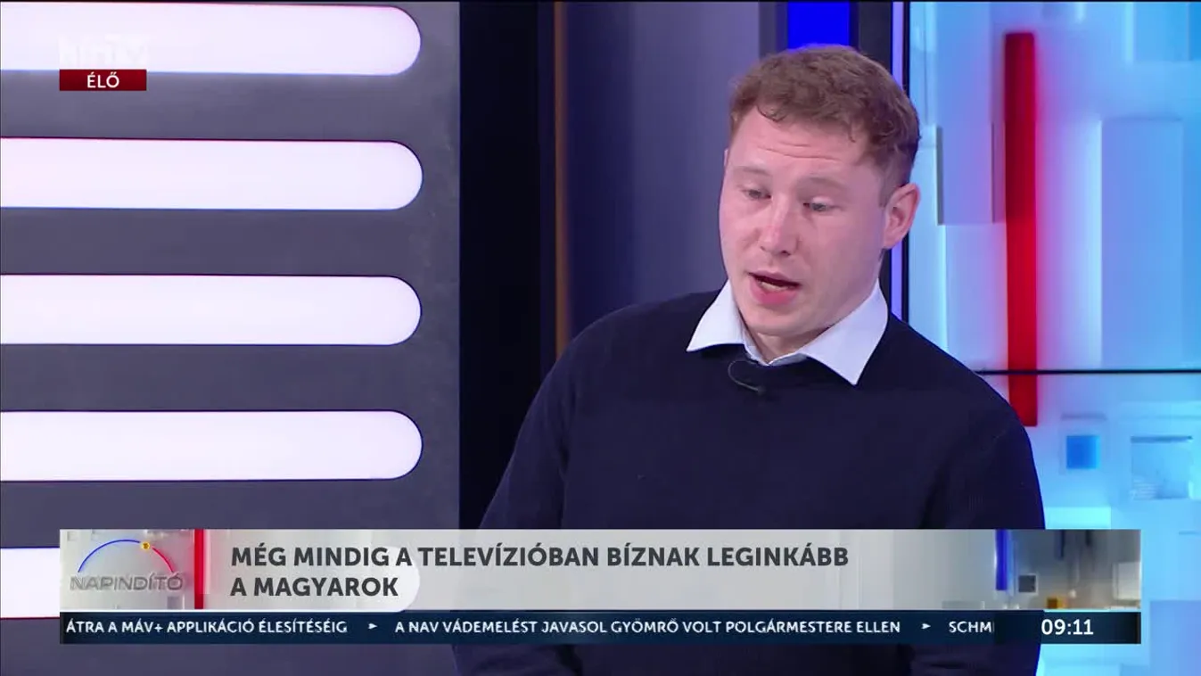 Napindító - MÉG MINDIG A TELEVÍZIÓBAN BÍZNAK LEGINKÁBB A MAGYAROK