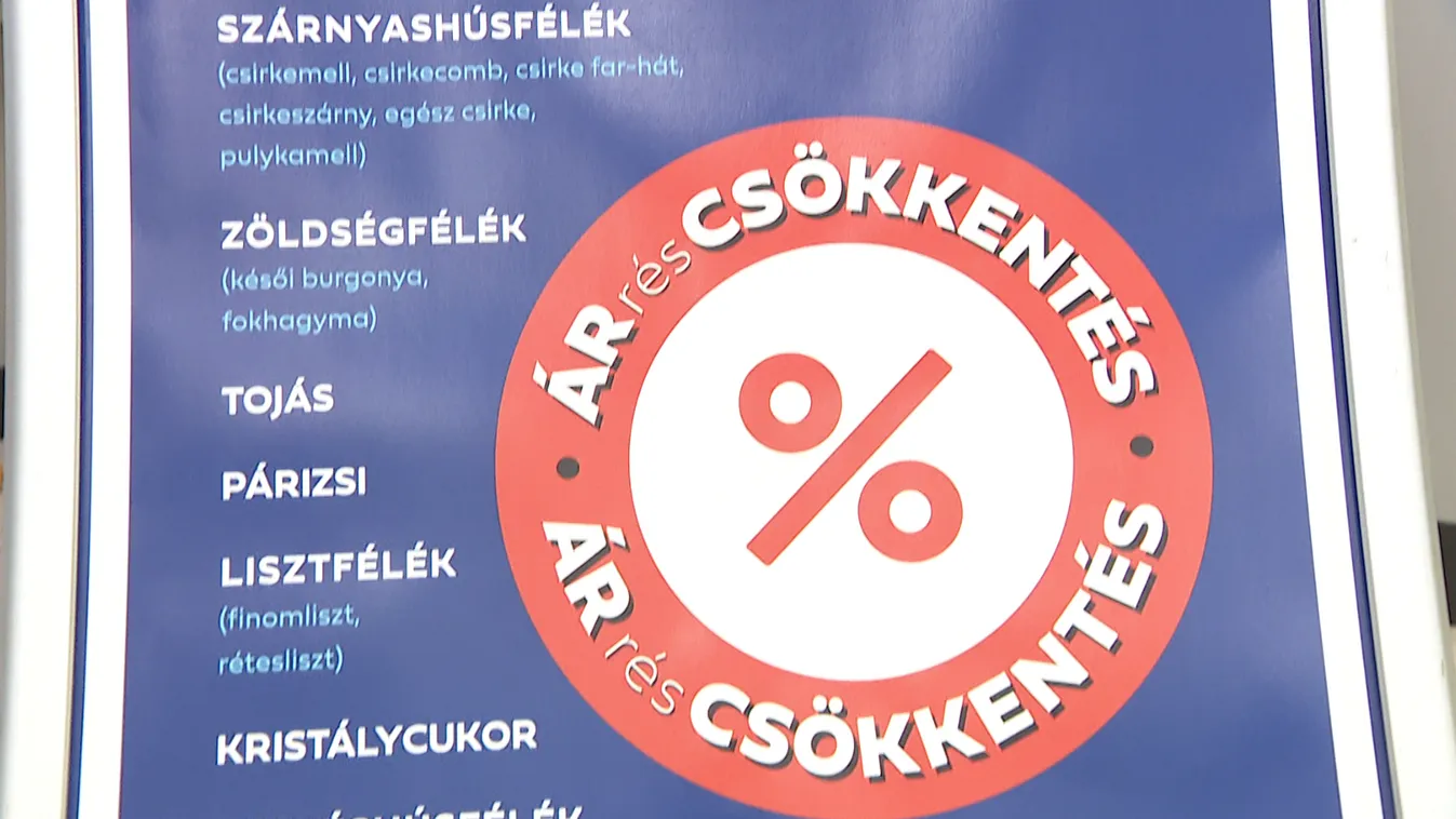 Több millió forintos büntetést kap az a kereskedő aki nem helyezte ki az árréscsökkentésre vonatkozó táblát + videó