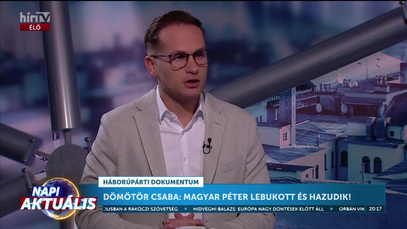 Napi aktuális - Magyar Péter valóban előterjesztőként szerepelt az EP háborúpárti javaslatában + videó