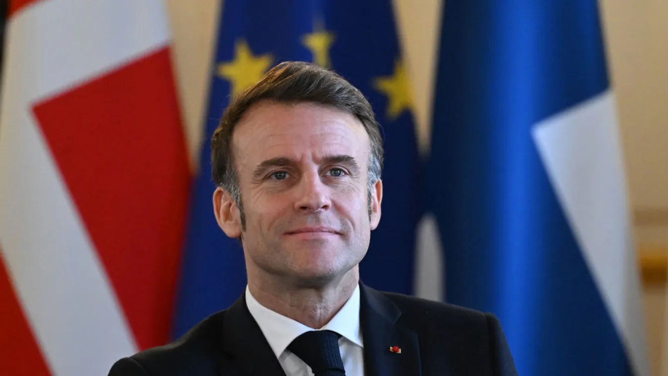 Macron: az ukrajnai béke szavatolása „talán európai erők bevetését is magában foglalja majd"