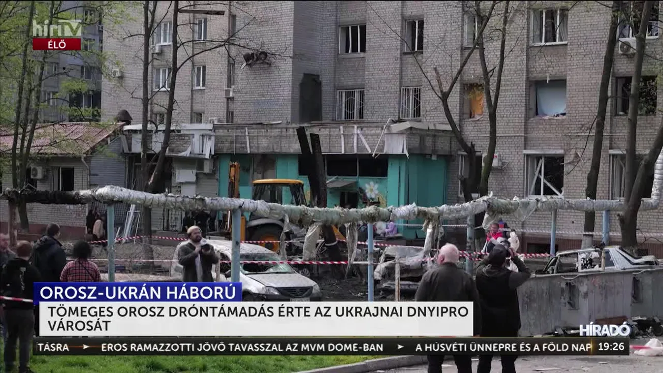 Tömeges légitámadás érte szerda este a délkelet-ukrajnai Dnyipro városát + videó
