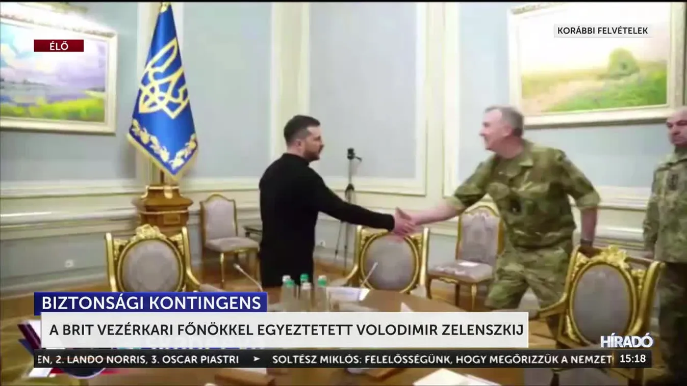 Anthony Radakin brit vezérkari főnökkel egyeztetett Volodimir Zelenszkij + videó