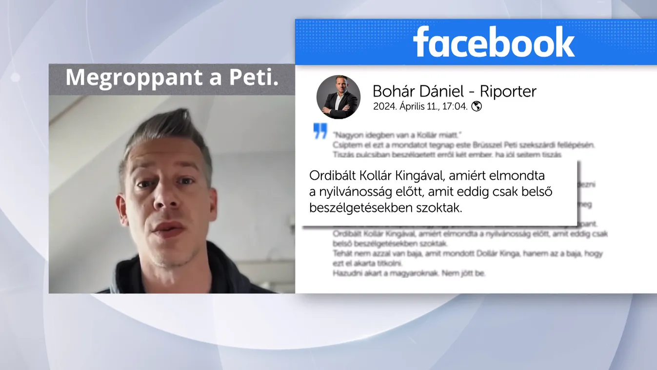 „Megroppant a Peti, nagyon idegben van a Kollár miatt” + videó