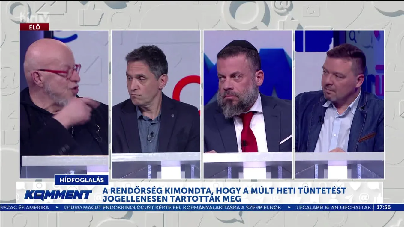 Komment - 24 órás tüntetés, parlamenti blokád