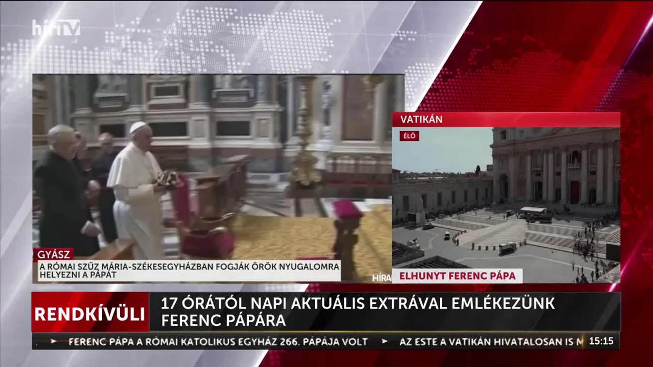 Ferenc pápa az első egyházfő,  akit nem a Vatikánban helyeznek majd örök nyugalomrah