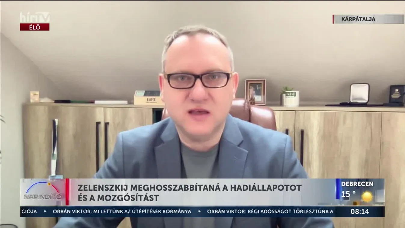 Zelenszkij meghosszabbítaná a hadiállapotot és a mozgósítást