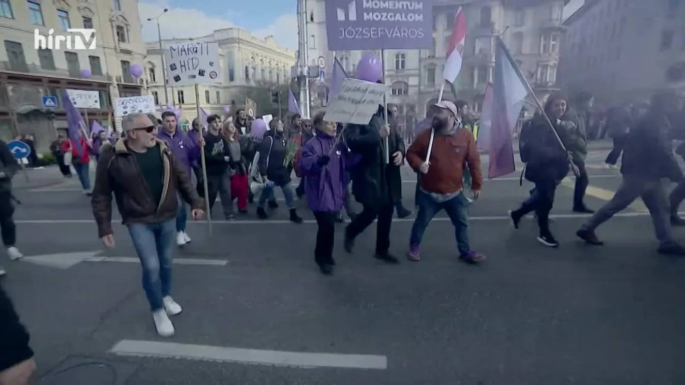 Célpont - Tüntetés