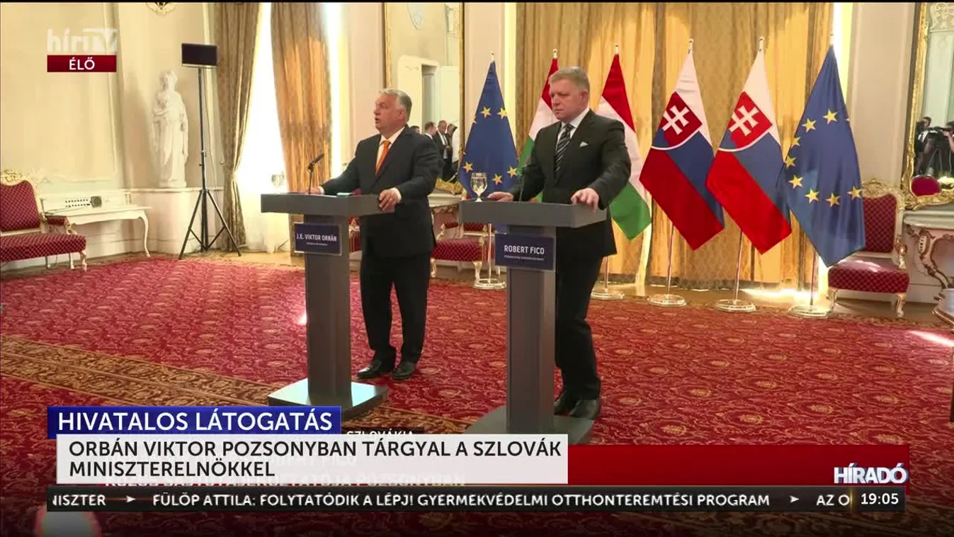 Orbán Viktor Pozsonyban tárgyalt a szlovák miniszterelnökkel + videó