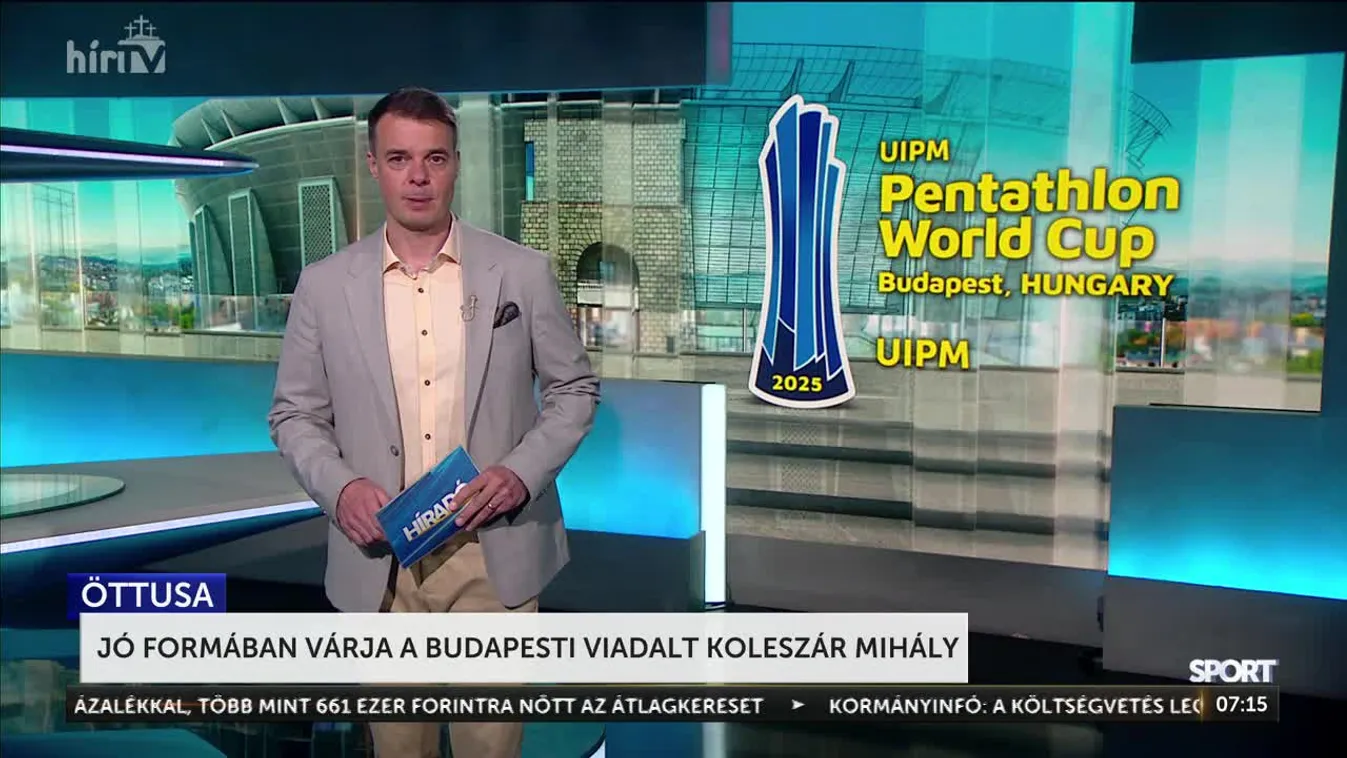 Jó formában várja a budapesti viadalt Koleszár Mihály