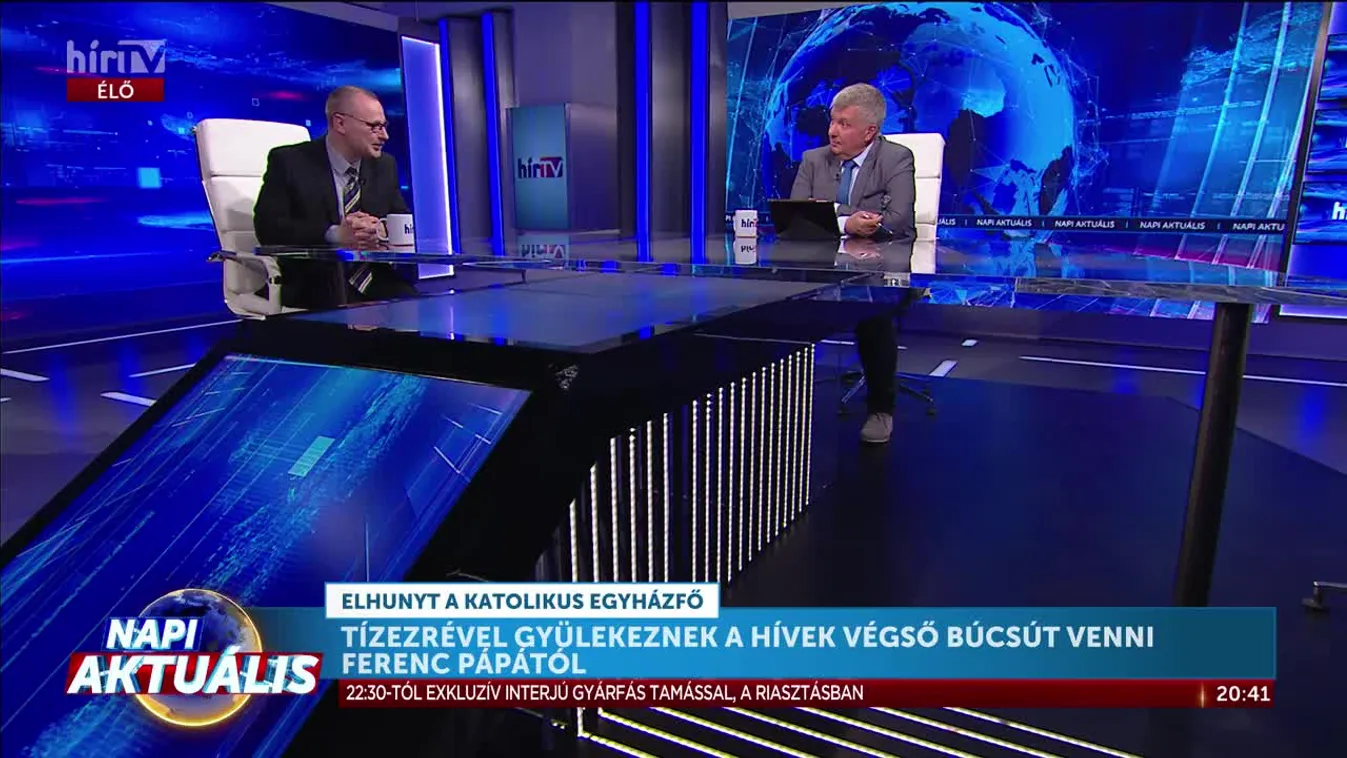 Jánosi Dalma és Ujházi Lóránd - Tízezrével gyülekeznek a hívek végső búcsút venni Ferenc pápától + videó